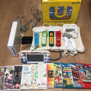 ウィーユー(Wii U)のWii U 大量 リモコン コントローラー LANアダプタ バランスボード(家庭用ゲーム機本体)