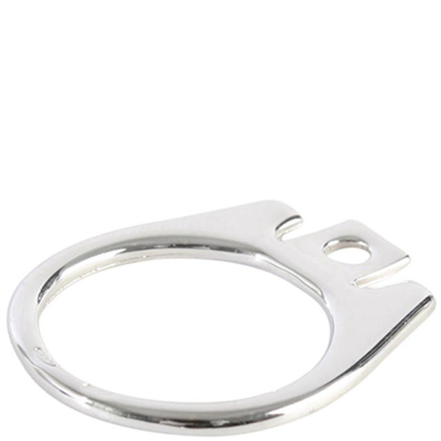 RAF SIMONS(ラフシモンズ)のRAF SIMONS SHINY SILVER TAB RING 14号 メンズのアクセサリー(リング(指輪))の商品写真