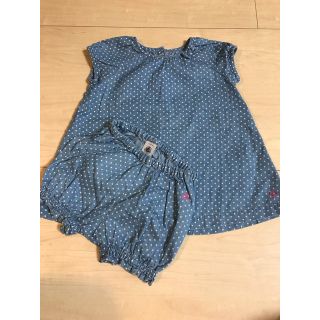 プチバトー(PETIT BATEAU)のプチバトー　6M  67センチ(ワンピース)