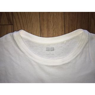 ユニクロ(UNIQLO)のユニクロ UNIQLO U Tシャツ ホワイト L(Tシャツ(半袖/袖なし))