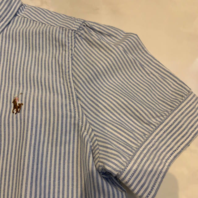 POLO RALPH LAUREN(ポロラルフローレン)のラルフローレン 半袖ストライプシャツ 150 キッズ/ベビー/マタニティのキッズ服女の子用(90cm~)(ブラウス)の商品写真