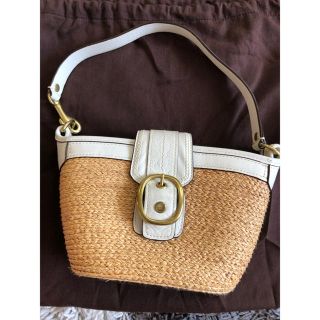 コーチ(COACH)のcoach カゴバッグ(かごバッグ/ストローバッグ)