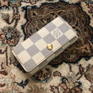 ルイヴィトン(LOUIS VUITTON)の極美品 LOUIS VUITTON ダミエ アズール ミュルティクレ キーケース(キーケース)