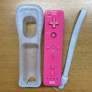 ウィー(Wii)のWii リモコン　ピンク(家庭用ゲーム機本体)