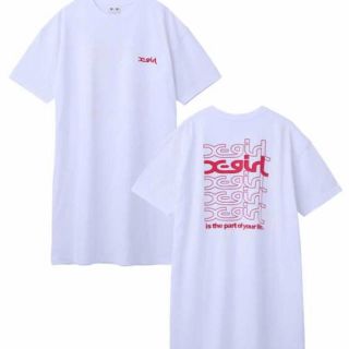 エックスガール(X-girl)のX-girl Tシャツワンピース(ひざ丈ワンピース)