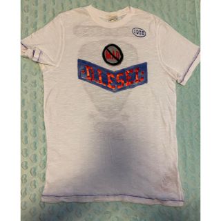 ディーゼル(DIESEL)のDIESEL KIDS  白プリントTシャツ(Tシャツ/カットソー)