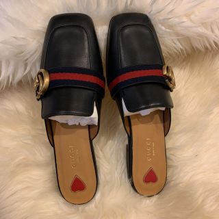 グッチ(Gucci)の★新品未使用★グッチ GUCCI GG サンダル ミュール 37.5(ミュール)