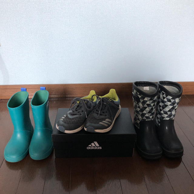 HIROMICHI NAKANO(ヒロミチナカノ)の長靴、adidasスニーカーセット キッズ/ベビー/マタニティのキッズ靴/シューズ(15cm~)(長靴/レインシューズ)の商品写真