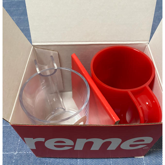 Supreme Heller Mugs Red Clear セット