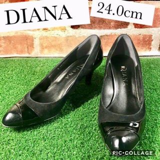 ダイアナ(DIANA)の☆DIANA☆ 24.0cm パンプス エナメル レザー スエード(ハイヒール/パンプス)