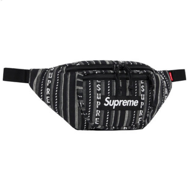 supreme Woven Stripe Waist Bag