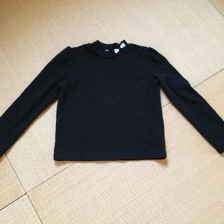 エニィファム(anyFAM)の新品　any fam 黒タートル　トップス　130(Tシャツ/カットソー)