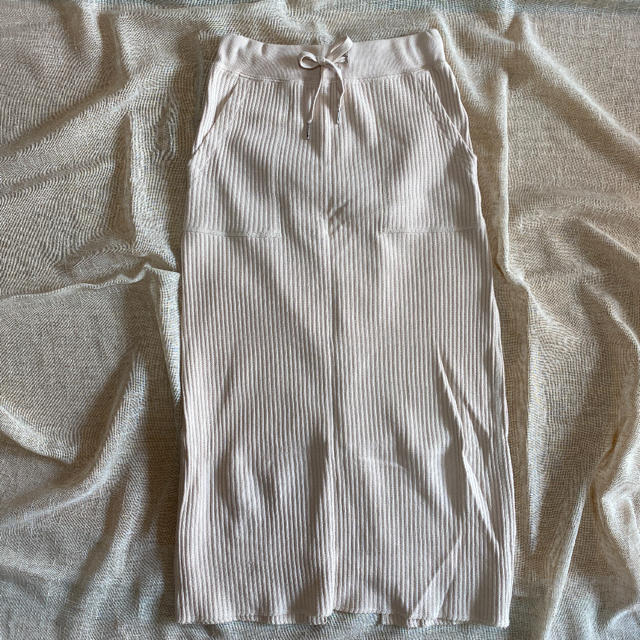 Discoat(ディスコート)のワッフル　リブ　ナロータイトスカート レディースのスカート(ロングスカート)の商品写真