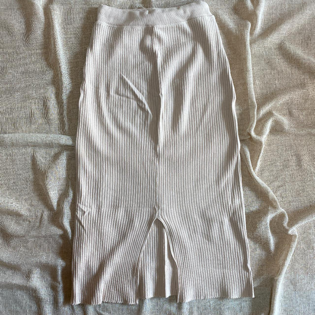 Discoat(ディスコート)のワッフル　リブ　ナロータイトスカート レディースのスカート(ロングスカート)の商品写真