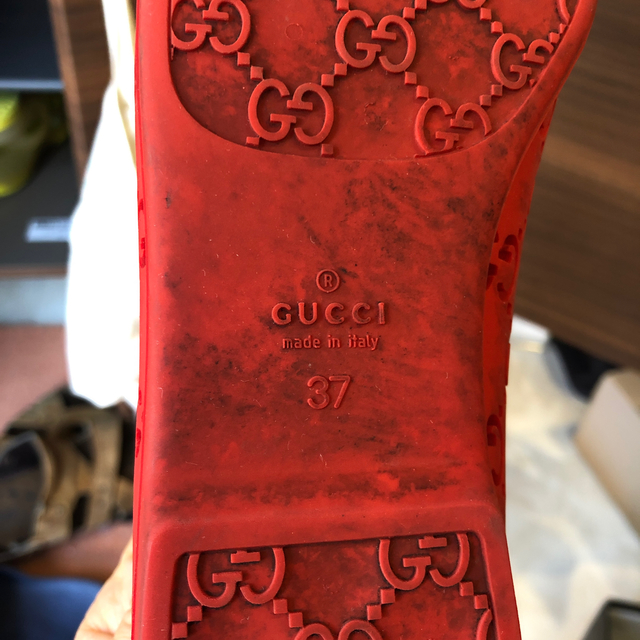 Gucci(グッチ)の訳あり　グッチ　レインパンプス レディースの靴/シューズ(ハイヒール/パンプス)の商品写真