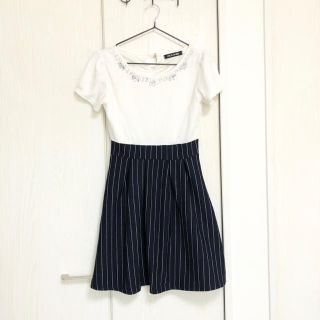 セシルマクビー(CECIL McBEE)の【CECIL McBEE】夏用ワンピース ボーダー(ひざ丈ワンピース)