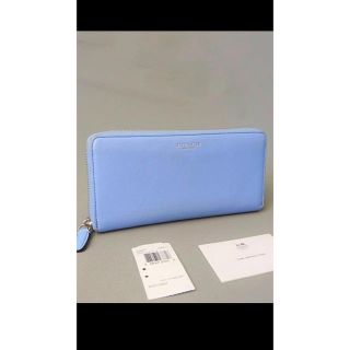 コーチ(COACH)の専用❣️COACH ラウンドファスナー長財布❤️ブルーグレー(財布)