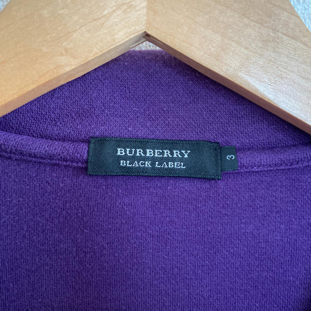 BURBERRY BLACK LABEL(バーバリーブラックレーベル)のBURBERRY BLACK LABEL ニットガーデン　パープル メンズのジャケット/アウター(その他)の商品写真