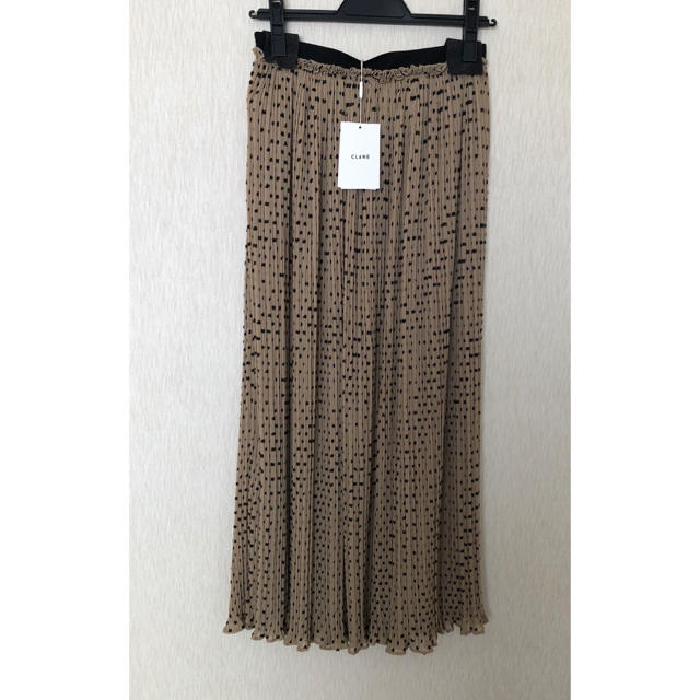 CLANE    DOT JACQARD  PLEAT SKIRT【新品】