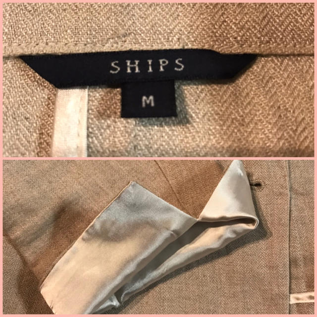 SHIPS(シップス)のシップス♡リネンノーカラー ジャケット レディースのジャケット/アウター(ノーカラージャケット)の商品写真