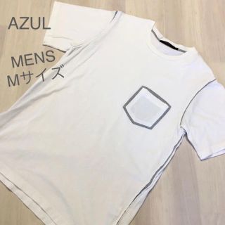 アズールバイマウジー(AZUL by moussy)のメンズM✨AZUL アズール❤️デザインTシャツ(Tシャツ/カットソー(半袖/袖なし))