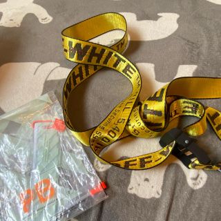 オフホワイト(OFF-WHITE)のoff-white オフホワイト　ロングベルト　イエロー(ベルト)