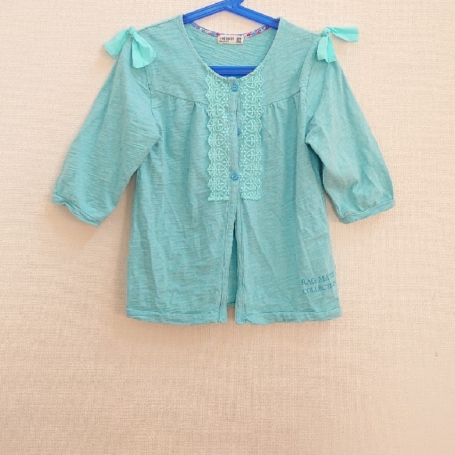 RAG MART(ラグマート)のragmart  七分袖カーディガン 130cm キッズ/ベビー/マタニティのキッズ服女の子用(90cm~)(カーディガン)の商品写真