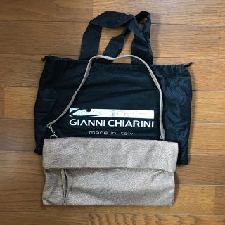 ビームス(BEAMS)のGIANNI CHIARINI 2wayクラッチバッグ ハンドバッグ　ラメ (クラッチバッグ)