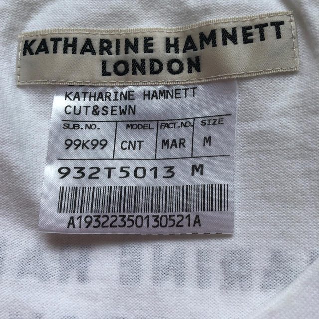 KATHARINE HAMNETT(キャサリンハムネット)のKATHARINE HAMNETT タンクトップ レディースのトップス(タンクトップ)の商品写真