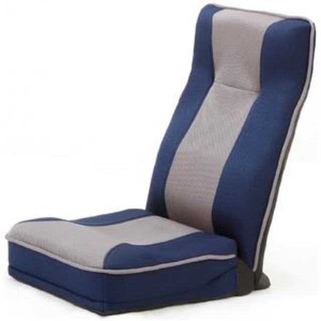 座椅子 整体師 推奨 健康 ストレッチ座椅子 ブルー - 座椅子
