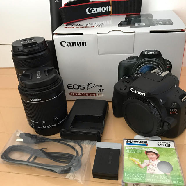 Canon デジタル一眼レフカメラ EOS Kiss X7 ダブルズームキット