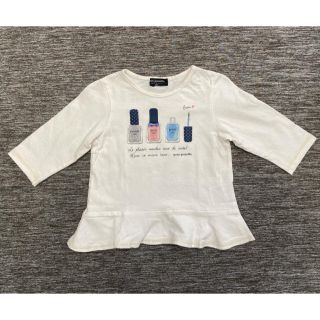 ポンポネット(pom ponette)のポンポネット　マニキュアモチーフ七分袖Ｔシャツ　110cm(Tシャツ/カットソー)