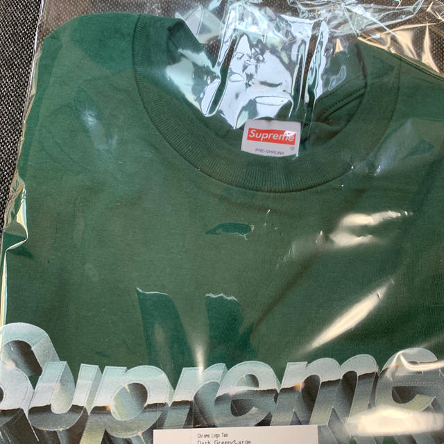 Supreme Chrome Logo Tee  Green グリーン S