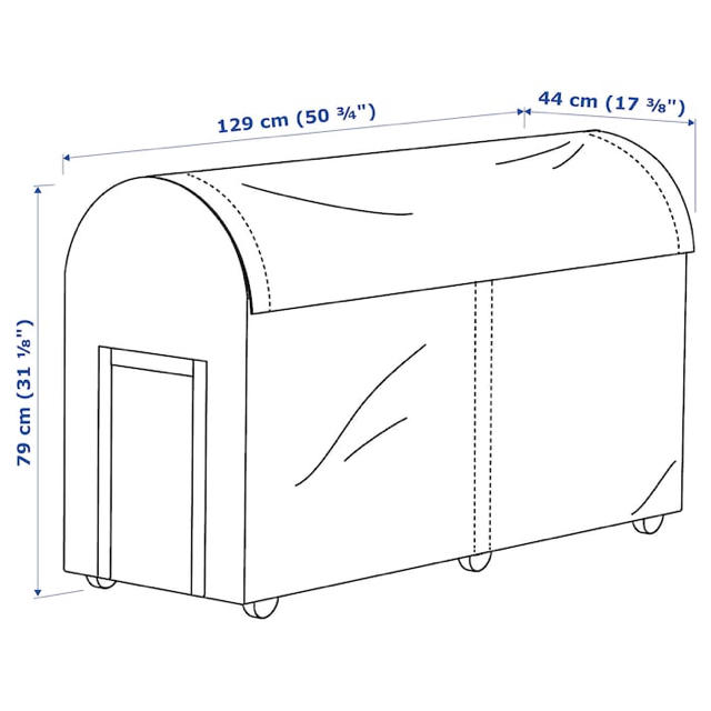 IKEA(イケア)のIKEA イケア 防水収納ボックス 屋外用 インテリア/住まい/日用品の収納家具(その他)の商品写真