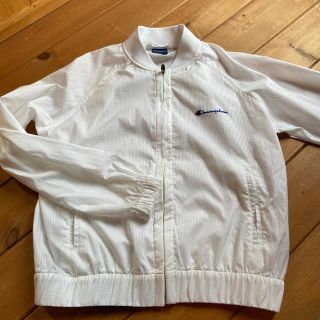 チャンピオン(Champion)のキッズ　ウィンドブレーカー　白　150(ジャケット/上着)