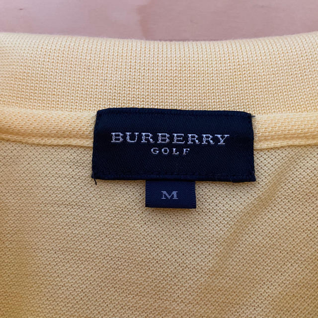 BURBERRY(バーバリー)のBURBERRY GOLF  バーバリー   ポロシャツ　Mサイズ　イエロー レディースのトップス(ポロシャツ)の商品写真