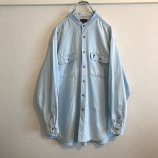 リーバイス(Levi's)の60s-70s LEVI'S  ノーカラーデニムシャツ サドルマンタグ(シャツ)