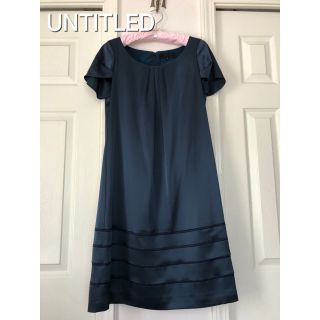 アンタイトル(UNTITLED)のUNTITLED ワンピース美品　最終お値下げ(ミディアムドレス)