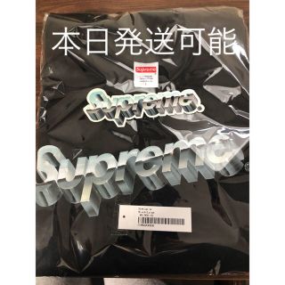 シュプリーム(Supreme)のsupreme Chrome Logo Tee 黒　Lサイズ　送料無料(Tシャツ/カットソー(半袖/袖なし))