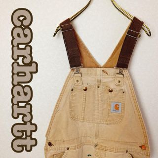 カーハート(carhartt)の【希少】USA 古着　carhartt カーハート オーバーオール サロペット(サロペット/オーバーオール)