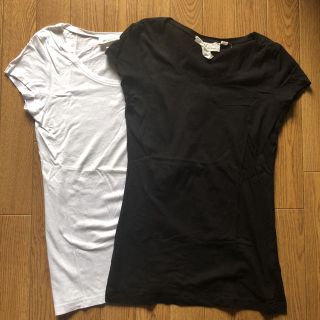 エイチアンドエム(H&M)の白黒Tシャツセット(Tシャツ/カットソー(半袖/袖なし))