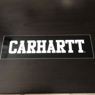 カーハート(carhartt)の【縦6.8cm横24cm】carhartt  ステッカー　ブラック(その他)