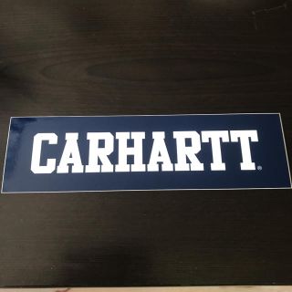 カーハート(carhartt)の【縦6.8cm横24cm】carhartt  boxロゴステッカー　ブルー(その他)