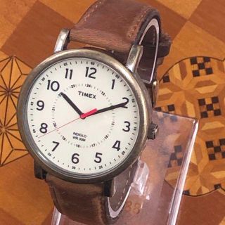 タイメックス(TIMEX)のTIMEX レトロな腕時計 革ベルト(腕時計(アナログ))