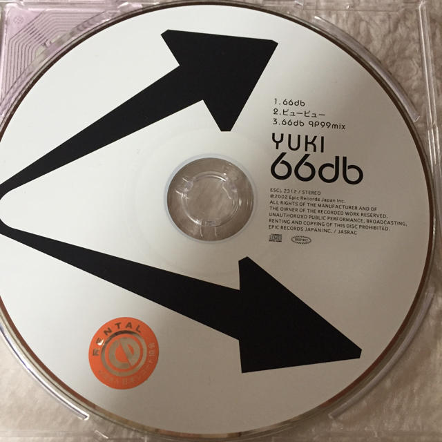 YUKI 66db  CD シングル エンタメ/ホビーのCD(ポップス/ロック(邦楽))の商品写真