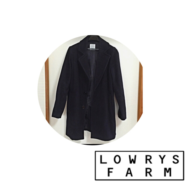 LOWRYS FARM(ローリーズファーム)のローリーズファーム 紺 チェスターコート レディースのジャケット/アウター(チェスターコート)の商品写真