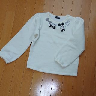 ポンポネット(pom ponette)のポンポネット トレーナー白 140cm(Tシャツ/カットソー)