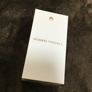 アンドロイド(ANDROID)のHUAWEI nova lite 3 ブラック SIMフリー(スマートフォン本体)