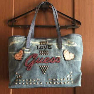 ゲス(GUESS)の☆お値下げ☆ guess デニムトートバッグ(トートバッグ)