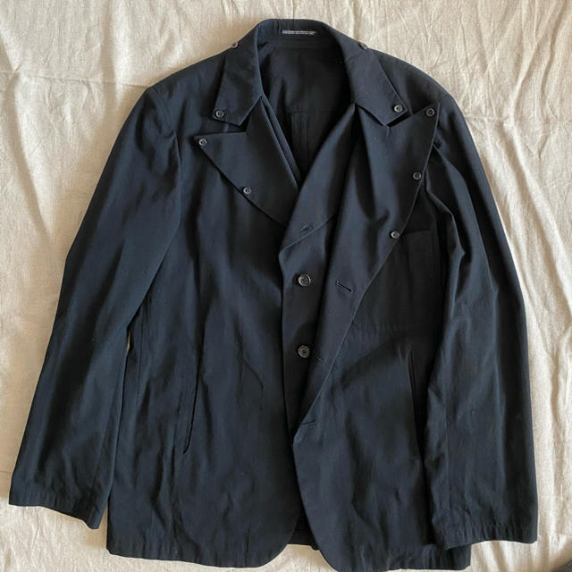 Yohji Yamamoto(ヨウジヤマモト)のyohji yamamoto pour homme レイヤードジャケット メンズのジャケット/アウター(テーラードジャケット)の商品写真